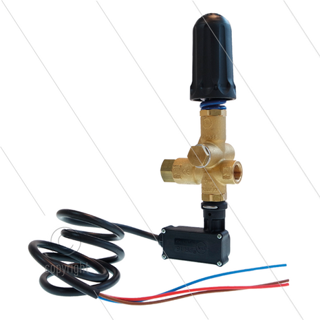 Pulsar RV - drukregelautomaat met drukschakelaar en knop - 280 Bar - 40 l/min - max 60&deg;C - In: 3/8&quot; bi - Uit: 3/8&quot; bi - Bypass: 3/8&quot; bi