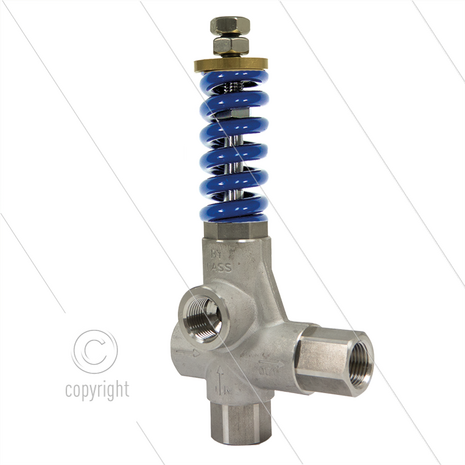 VB80/280 - drukregelautomaat - RVS303 - 280 Bar - 80 l/min - max 60&deg;C - In: 1/2&quot; bi - Uit: 1/2&quot; bi - Bypass: 1/2&quot; bi
