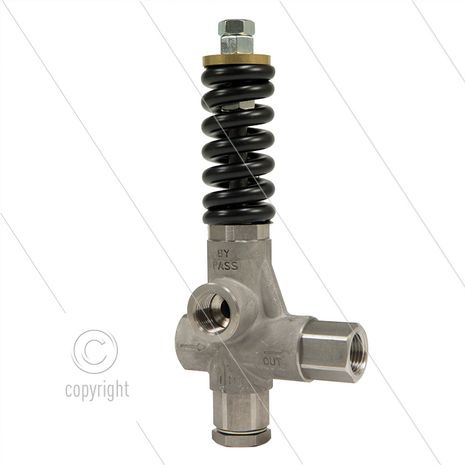 VB80/400 - drukregelautomaat - RVS303 - 400 Bar - 80 l/min - max 60&deg;C - In: 1/2&quot; bi - Uit: 1/2&quot; bi - Bypass: 1/2&quot; bi