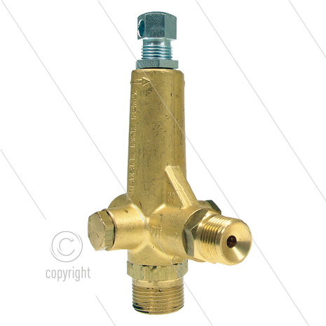 K3.0 - drukregelautomaat - 100 Bar - 8 tot 11 l/min - max 60&deg;C - In: 3/8&quot; bi - Uit: 1/2&quot; bu - Bypass: 3/4&quot; bu - 1/2&quot; bi