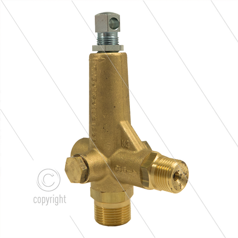 K3.0 - drukregelautomaat - 100 Bar - 8 tot 11 l/min - max 60&deg;C - In: 3/8&quot; bi - Uit: 1/2&quot; bu - Bypass: 3/4&quot; bu - 1/2&quot; bi