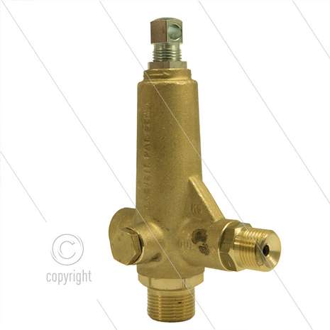 K5.1 - drukregelautomaat - 200 Bar - 11 tot 16 l/min - max 60&deg;C - In: 3/8&quot; bi - Uit: 1/2&quot; bu - Bypass: 3/4&quot; bu - 1/2&quot; bi