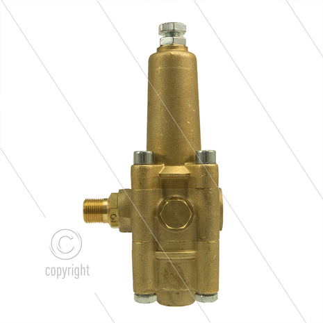K7.3 - drukregelautomaat - 200 Bar - 25 tot 41 l/min - max 60&deg;C - In: 3/8&quot; bi - Uit: 3/8&quot; bu - Bypass: 3/8&quot; bi