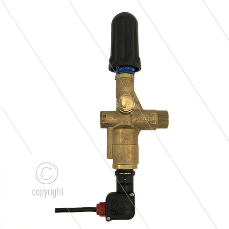 Pulsar Zero met drukschakelaar - 280 Bar - 9 tot 40 l/min - 60&deg;C - In: 3/8&quot; bi - Uit: 3/8&quot; bi - Bypass: 3/8&quot; bi