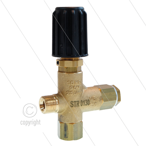 STR0130 - By-passregelaar - t.b.v. regelen by-pass restrictie - 70 Bar - 25 l/min - 3/8&quot; bi x 3/8&quot; bu - 60&deg;C