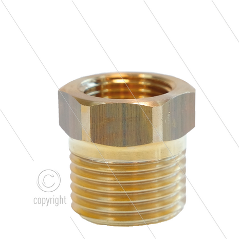 Verloopring voor STR0130 By-passregelaar - 70 Bar - 1/2&quot; bu x 3/8&quot; bi