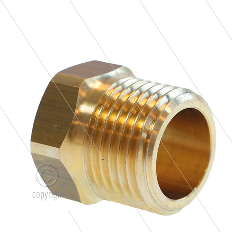 Verloopring voor STR0130 By-passregelaar - 70 Bar - 1/2&quot; bu x 3/8&quot; bi