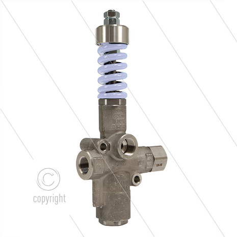 VB60/250 Zero - RVS303 - 250 Bar - 9 tot 60 l/min - max 60&deg;C - In: 1/2&quot; bi - Uit: 1/2&quot; bi - Bypass: 1/2&quot; bi