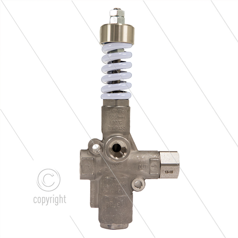VB60/250 Zero - RVS303 - 250 Bar - 9 tot 60 l/min - max 60&deg;C - In: 1/2&quot; bi - Uit: 1/2&quot; bi - Bypass: 1/2&quot; bi