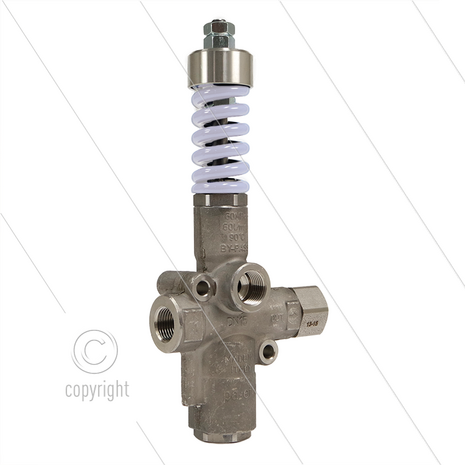 VB60/250 Zero - met restrictieplaatjes - RVS303 - 250 Bar - 9 tot 60 l/min - max 60&deg;C - In: 1/2&quot; bi - Uit: 1/2&quot; bi - Bypass: 1/2&quot; bi