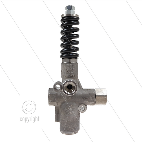 VB60/600 Zero - RVS303 - 600 Bar - 9 tot 60 l/min - max 60&deg;C - In: 1/2&quot; bi - Uit: 1/2&quot; bi - Bypass: 1/2&quot; bi