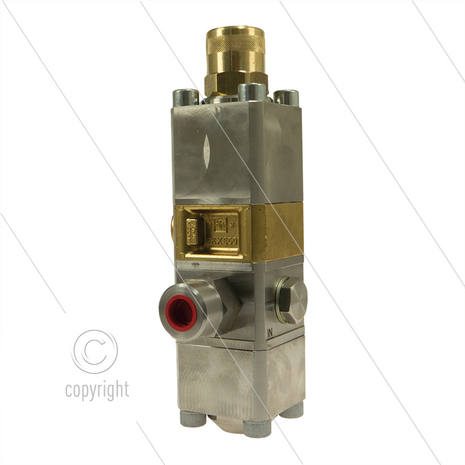 BKX600 - drukregelautomaat - 600 Bar - 15 tot 60 l/min - max 60&deg;C - In: 1/2&quot; bi - Uit: 1/2&quot; bi - Bypass: 1/2&quot; bi