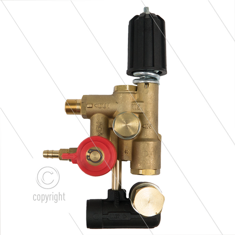 W2L-1 controlset voor Interpump serie 47 - 250 Bar - 11 tot 15 l/min - max 60&deg;C - In: 1/2&quot; bi - Uit: 3/8&quot; bu - Bypass: inwendig