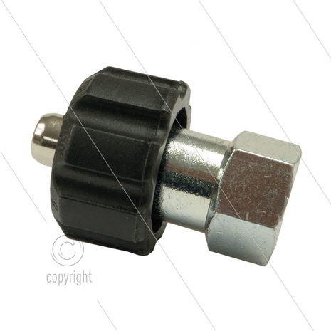 1/2&quot; - snelkoppeling wartel - messing - 250 Bar - &Oslash;11mm - max 150&deg;C - 1/2&quot; bi