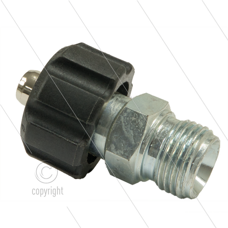1/2&quot; - snelkoppeling wartel - messing - 250 Bar - &Oslash;11mm - max 150&deg;C - 1/2&quot; bu
