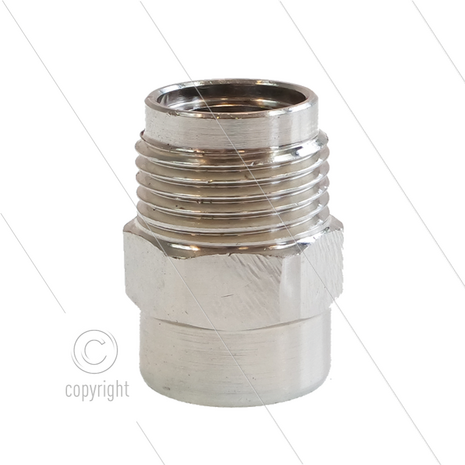 1/2&quot; - snelkoppeling nippel - messing - 250 Bar - &Oslash;11mm - max 150&deg;C - Viton O-ring - 1/4&quot; bi