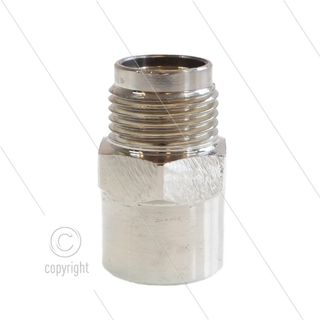 1/2&quot; - snelkoppeling nippel - messing - 250 Bar - &Oslash;11mm - max 150&deg;C - Viton O-ring - 1/2&quot; bi