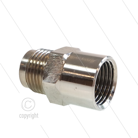 1/2&quot; - snelkoppeling nippel - messing - 250 Bar - &Oslash;11mm - max 150&deg;C - Viton O-ring - 1/2&quot; bi