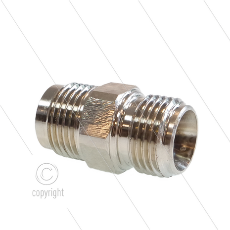 1/2&quot; - snelkoppeling nippel - messing - 250 Bar - &Oslash;11mm - max 150&deg;C - Viton O-ring - 1/2&quot; bu