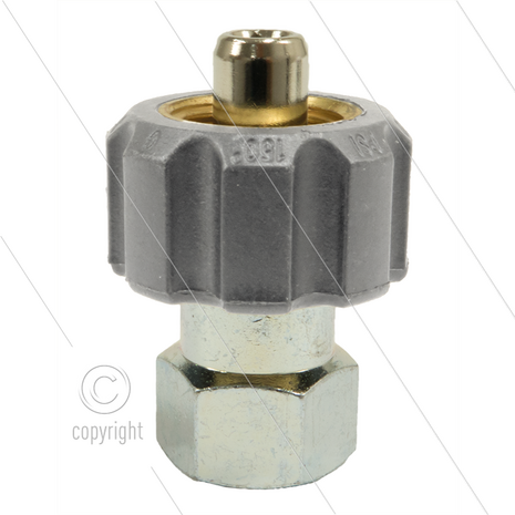 1/2&quot; - snelkoppeling wartel - RVS - 250 Bar - &Oslash;11mm - max 150&deg;C - 1/4&quot; bi