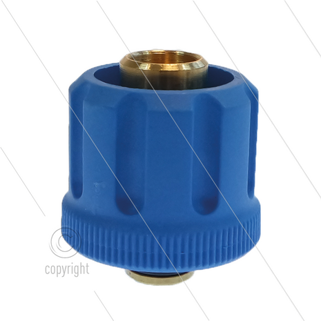 AR8 - M24x1,5 - wartel - messing - 350 Bar - &Oslash;14mm - max 160&deg;C - 1/4&quot; bi - Voorste deel bevat geen schroefdraad, bestemd voor montage aan lans !!