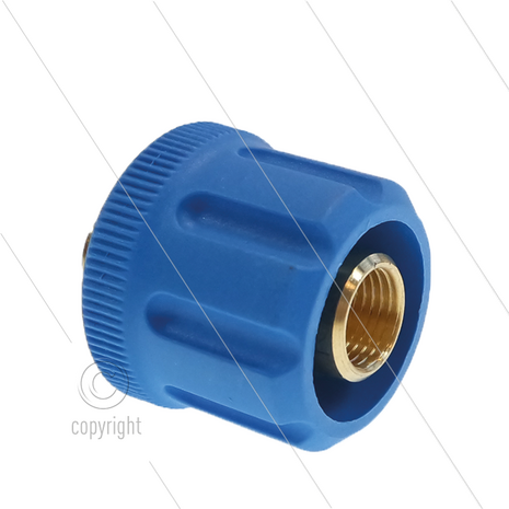 AR8 - M24x1,5 - wartel - messing - 350 Bar - &Oslash;14mm - max 160&deg;C - 1/4&quot; bi - Voorste deel bevat geen schroefdraad, bestemd voor montage aan lans !!