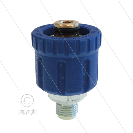 ARF40 (AR8) - M24x1,5 - wartel - messing / verzinkt staal - 350 Bar - &Oslash;14mm - max 160&deg;C - 3/8&quot; bu