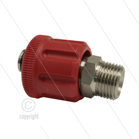 AR9 - M24x1.5 - wartel - RVS - 600 Bar - &Oslash;15mm - max 160&deg;C - 1/4&quot; bu