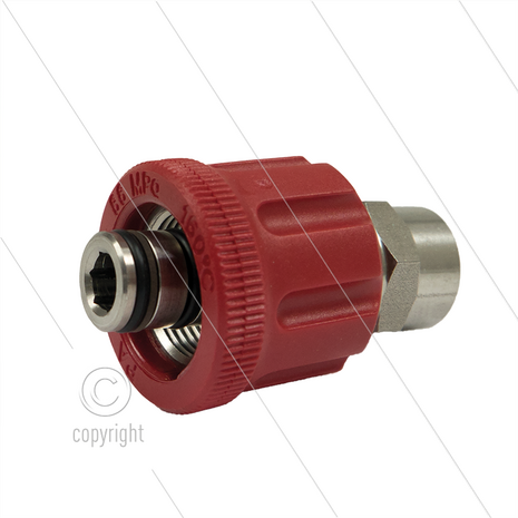 AR9 - M24x1.5 - wartel - RVS - 600 Bar - &Oslash;15mm - max 160&deg;C - 3/8&quot; bi