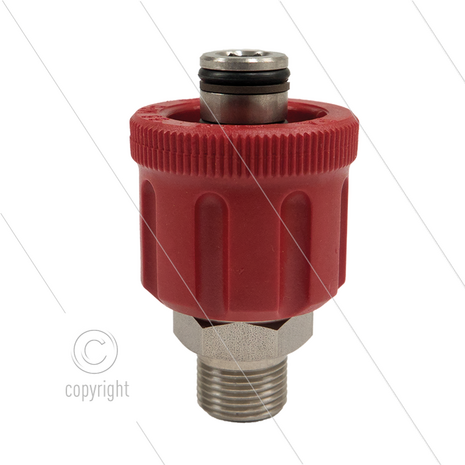 AR9 - M24x1.5 - wartel - RVS - 600 Bar - &Oslash;15mm - max 160&deg;C - 3/8&quot; bu