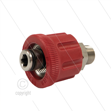 AR9 - M24x1.5 - wartel - RVS - 600 Bar - &Oslash;15mm - max 160&deg;C - 3/8&quot; bu