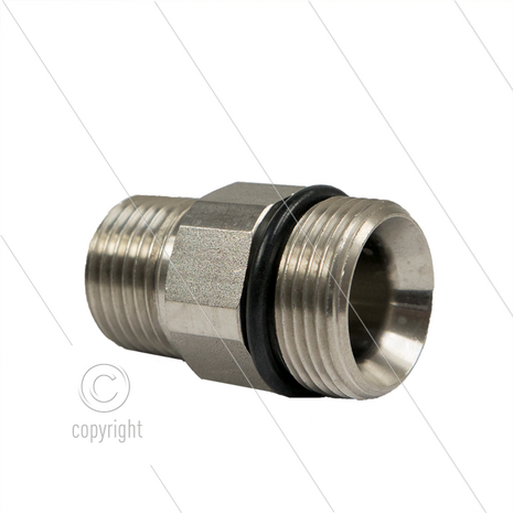 AR9 - M24x1.5 - nippel - RVS - 600 Bar - &Oslash;15mm - max 160&deg;C - 1/2&quot; bu