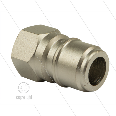 ARS220 - nippel - staal verzinkt - 220 Bar - &Oslash;19,9 mm - max 90&deg;C - passend Nilfisk - Alto - 3/8&quot; bi