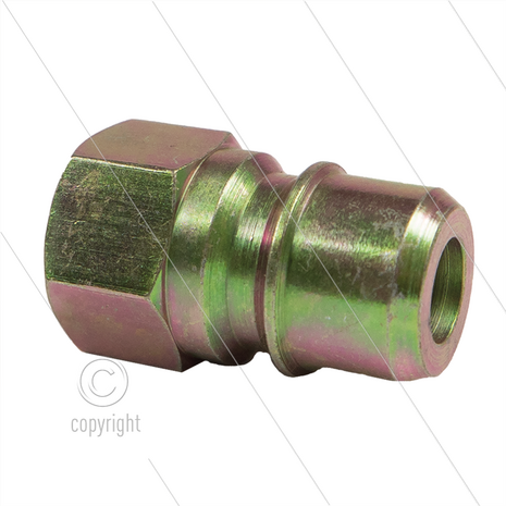 RMS250 - nippel - 250 Bar - staal - pin &Oslash;19,9mm - max 90&deg;C - passend op Nilfisk-Alto - 3/8&quot; bi