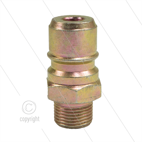 RMS250 - nippel - 250 Bar - staal - pin &Oslash;19,9mm - max 90&deg;C - passend op Nilfisk-Alto - 3/8&quot; bu