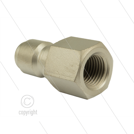 ARS250 - nippel - staal - 250 Bar - &Oslash;14,9mm - max 90&deg;C - 1/4&quot; bi