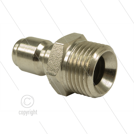 ARS250 - nippel - staal - 250 Bar - &Oslash;14,9mm - max 90&deg;C - 1/2&quot; bu