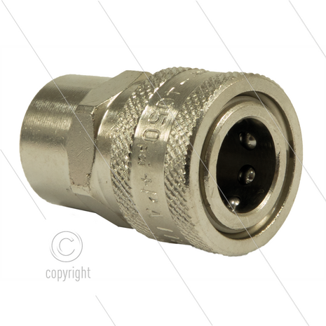 ARS250 - koppeling - messing - 250 Bar - max 90&deg;C - 3/8&quot; bi