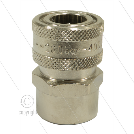 ARS250 - koppeling - messing - 250 Bar - max 90&deg;C - 1/2&quot; bi