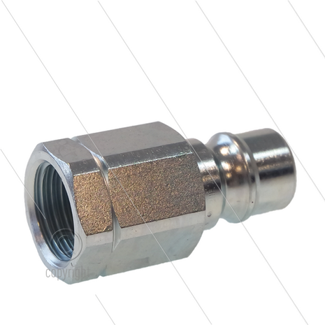 Snap-Tite - nippel - met klep - staal - 448 Bar - 1/4&quot; bi