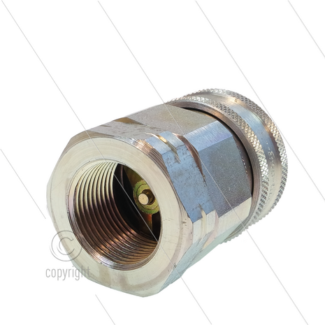 Snap-Tite - koppeling - met klep - staal - 448 Bar - 1/4&quot; bi