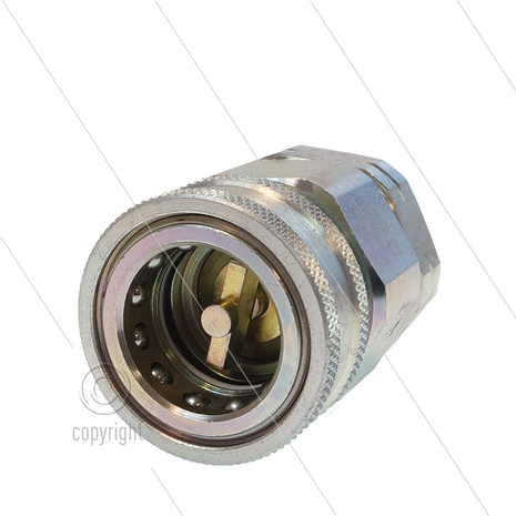 Snap-Tite - koppeling - met klep - staal - 448 Bar - 1/4&quot; bi