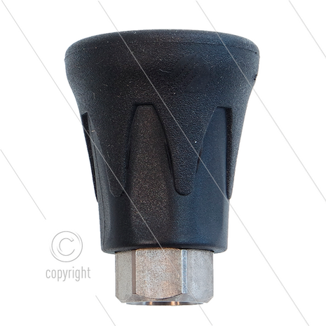 Nozzlebeschermer ST10 - RVS / kunststof - Zwart/Zwart - 1/4&quot; bi