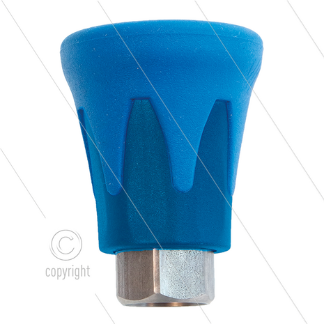 Nozzlebeschermer ST10 - RVS / kunststof - Blauw/ Blauw - 1/4&quot; bi