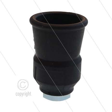 Nozzlehouder - staal - rubber - zwart - 1/4&quot; bi - t.b.v. MT lans