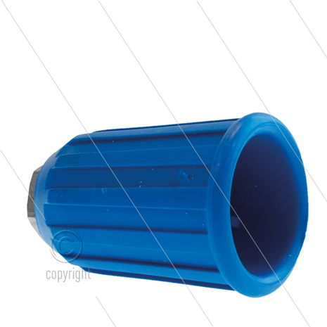 Nozzlehouder - RVS - rubber - blauw - 1/4&quot; bi