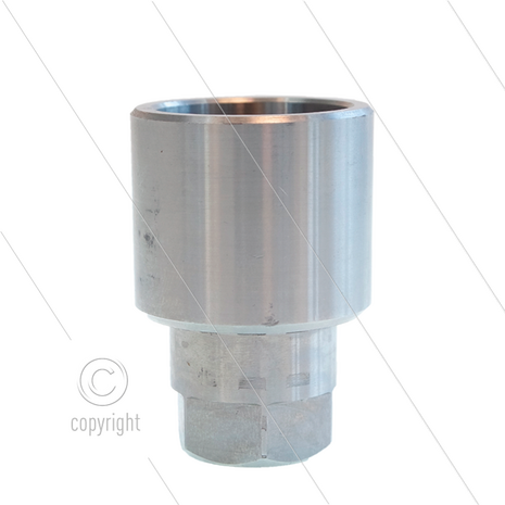 Nozzlehouder - RVS - 1/4&quot; bi