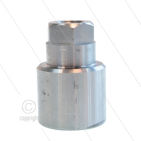 Nozzlehouder - RVS - 1/4&quot; bi