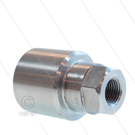 Nozzlehouder - RVS - 1/4&quot; bi