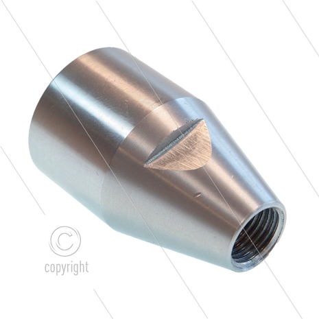 Nozzlehouder - RVS - conisch - 1/4&quot; bi
